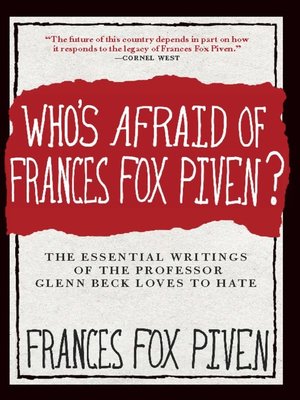 cover image of Who's Afraid of Frances Fox Piven?